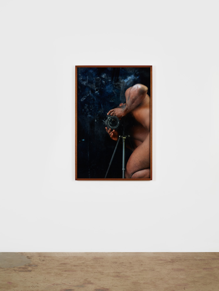 Paul Mpagi Sepuya, Dark Room Mirror Study (0x5A1531), 2017. Archival pigment print, 51 x 34 in. © Paul Mpagi Sepuya, courtesy of the artist and team (gallery, inc.), New York.